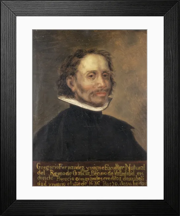 Framed Print : FERNANDEZ, Gregorio (1576-1636). Spanish sculptor, one of the most important artists of the Spanish Baroque. Oil on canvas. SPAIN. Pontevedra. Pontevedra Museum. - J