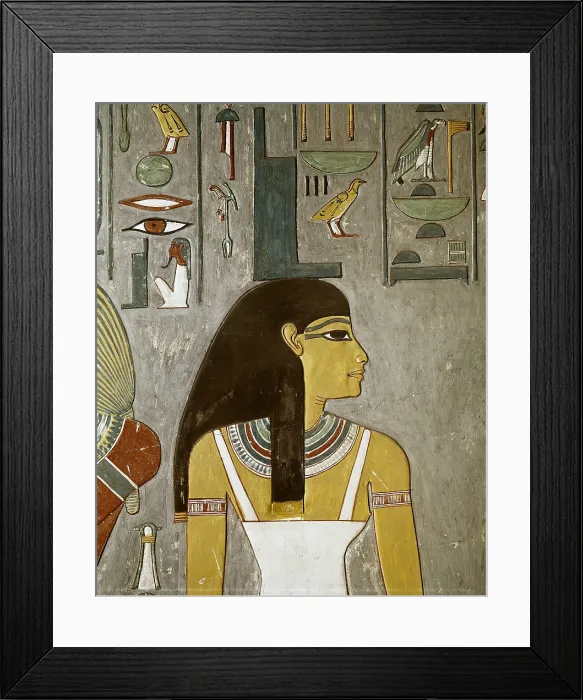 Framed Print : EGYPT. Dayr al-Bahri. Valley of the Kings. Tomb of Horemheb. The goddess Isis. Egyptian art. New Kingdom. Fresco. - BeBa / Iberfoto / Everett Collection (210293)**US SALES ONLY**