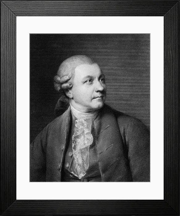 Framed Print : Friedrich Gottlieb Klopstock (1724-1803) proto-Romantic German poet. 1779 portrait engraving