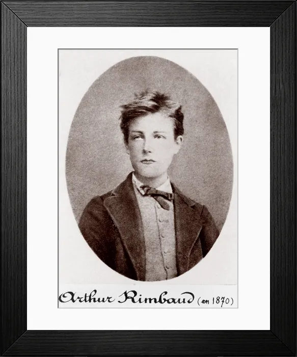 Framed Print : Arthur Rimbaud (1854-1891) reckless and rebellious French poet, 1870. et, 1870. et, 1870. et, 1870. et, 1870