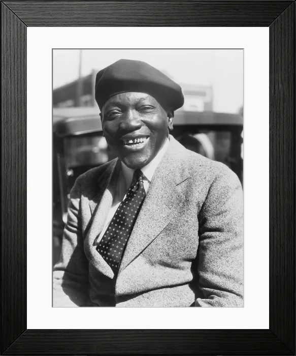 Framed Print : Jack Johnson (1878-1946), former Heavyweight Championship of the World in 1931