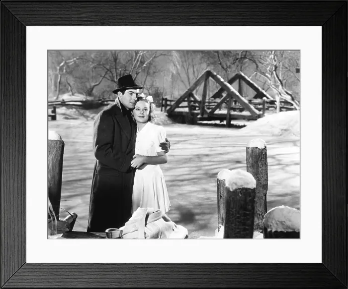 Framed Print : SECOND FIDDLE, from left, Tyrone Power, Sonja Henie, 1939, TM and copyright 20th Century Fox Film Corp. All rights reserved / Courtesy: Everett Collection Framed Print : SECOND FIDDLE, from left, Tyrone Power, Sonja Henie, 1939, TM and copyright 20th Century Fox Film Corp. All rights reserved / Courtesy: Everett Collection