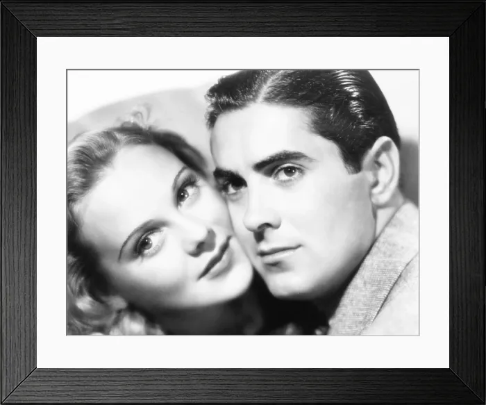 Framed Print : SECOND FIDDLE, from left: Sonja Henie, Tyrone Power, 1939, TM & Copyright 20th Century Fox Film Corp. / courtesy Everett Collection
