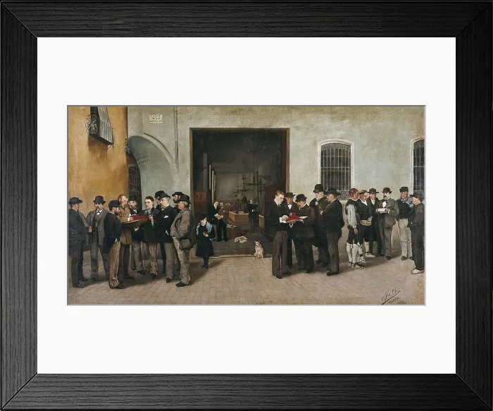 Framed Print : BRU ALBIAA, Jos (19th century). Saffron Trade. 1880. Oil on canvas. SPAIN. Valencia. San Pio V Fine Arts Museum. AISA / Everett Collection**US SALES ONLY**