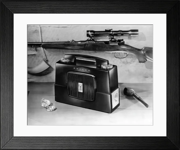 Framed Print : A portable transistor radio, c. 1954.. Courtesy: CSU Archives / Everett Collection Framed Print : A portable transistor radio, c. 1954.. Courtesy: CSU Archives / Everett Collection