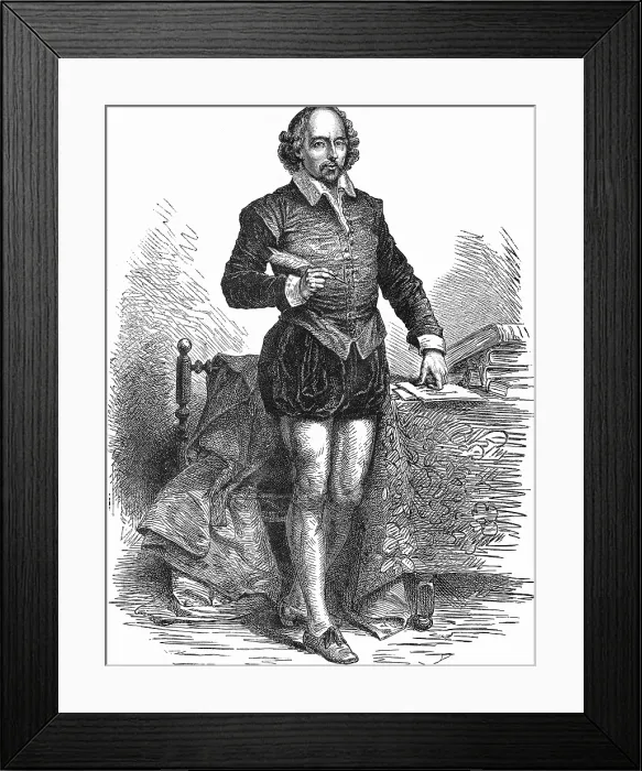 Framed Print : SHAKESPEAREWilliam (1564-1616). English poet and playwright. Engraving. Coleccin Gasca / AISA / Everett Collection (143275)**US SALES ONLY** Framed Print : SHAKESPEAREWilliam (1564-1616). English poet and playwright. Engraving. Coleccin Gasca / AISA / Everett Collection (143275)**US SALES ONLY**