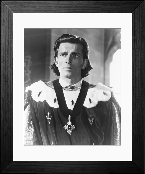 Framed Print : THE BLACK ROSE, Michael Rennie, 1950, TM & Copyright 20th Century Fox Film Corp. / courtesy Everett Collection Framed Print : THE BLACK ROSE, Michael Rennie, 1950, TM & Copyright 20th Century Fox Film Corp. / courtesy Everett Collection