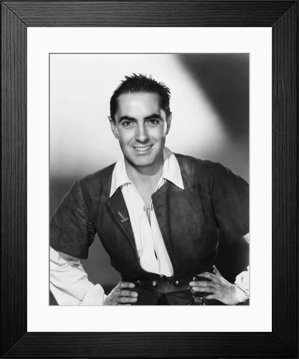 Framed Print : THE BLACK ROSE, Tyrone Power, 1950, TM & Copyright 20th Century Fox Film Corp. / courtesy Everett Collection Framed Print : THE BLACK ROSE, Tyrone Power, 1950, TM & Copyright 20th Century Fox Film Corp. / courtesy Everett Collection