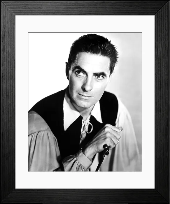 Framed Print : THE BLACK ROSE, Tyrone Power, 1950, TM & Copyright 20th Century Fox Film Corp. / courtesy Everett Collection Framed Print : THE BLACK ROSE, Tyrone Power, 1950, TM & Copyright 20th Century Fox Film Corp. / courtesy Everett Collection