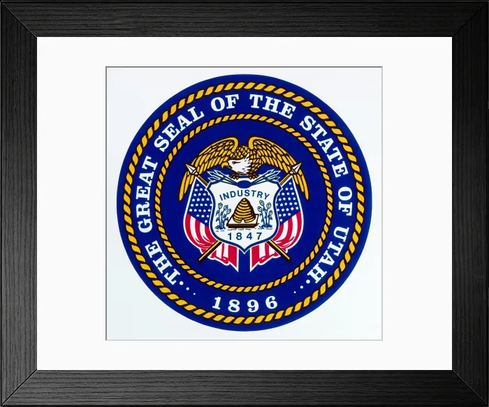 Framed Print : Great Seal of the State of Utah