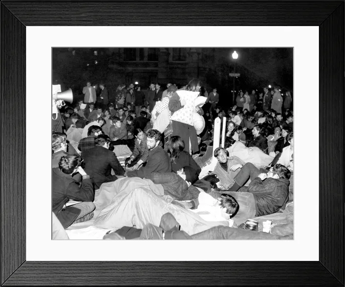 Framed Print : Protesters at Columbia University angered over news tying the University to support of the Vietnam War, New York, April, 29, 1968. Courtesy: CSU Archives / Everett Collection Framed Print : Protesters at Columbia University angered over news tying the University to support of the Vietnam War, New York, April, 29, 1968. Courtesy: CSU Archives / Everett Collection
