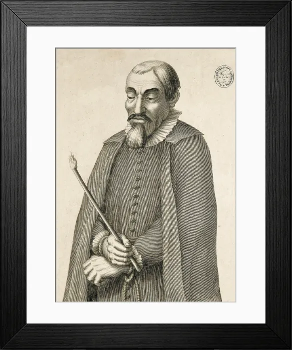 Framed Print : MOLINOS, Miguel de (1628-1696). Spanish theologian and writer. Engraving. SPAIN. Madrid. National Library. AISA / Everett Collection**US SALES ONLY**