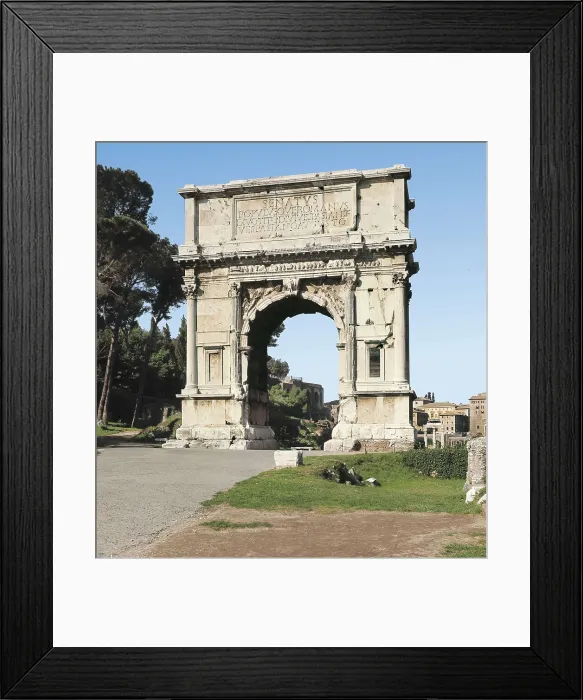 Framed Print : Arch of Titus. 81-97. ITALY. LAZIO. Rome. Roman Forum. Roman art. Early Empire. Architecture. AISA / Everett Collection**US SALES ONLY**