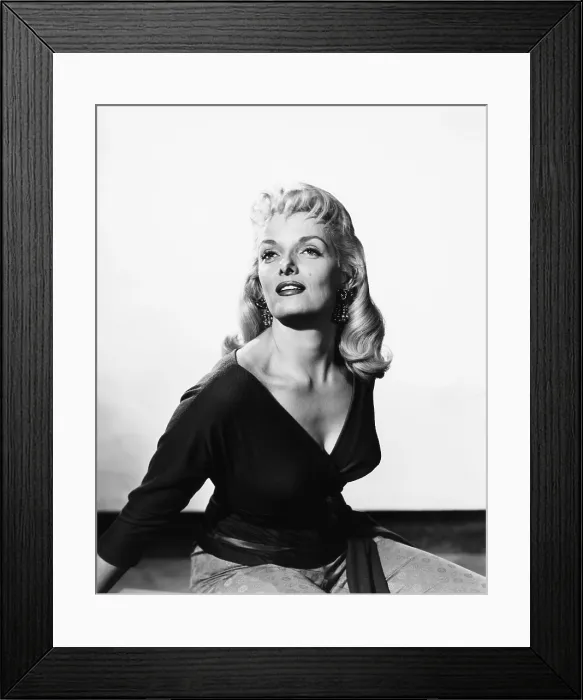 Framed Print : THE FUZZY PINK NIGHTGOWN, Jane Russell, 1957