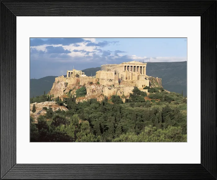 Framed Print : GREECE. ATTICA. Athens. Acropolis. Parthenon, Propylaea and Erechtheum. AISA / Everett Collection**US SALES ONLY**