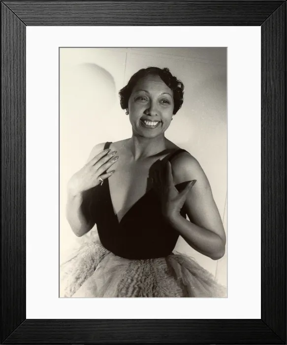 Framed Print : Josephine Baker (1906-1975), at age 42, in 1949. After World War II she awarded the Croix de Guerre and the Legion of Honor for her participation in the Resistance. 1949
