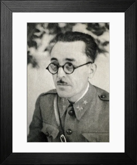 Framed Print : CASADO LOPEZ, Segismundo (1893-1968). Spanish military man, general of the Republican army during the Civil War