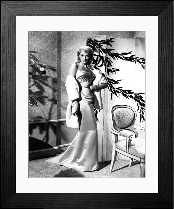 Framed Print : THE FUZZY PINK NIGHTGOWN, Jane Russell, 1957