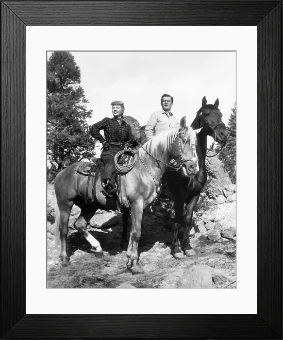 Framed Print : THE FURIES, Barbara Stanwyck, Wendell Corey, 1950