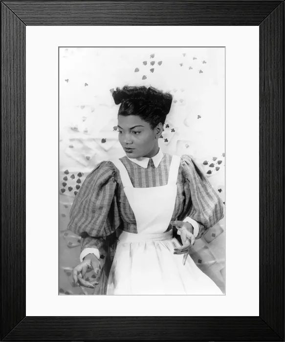 Framed Print : Pearl Bailey (1918-1990), in costume from ST. LOUIS WOMAN, a musical based on the novel, GOD SENDS SUNDAY, by African-American writer Arna Bontemps Framed Print : Pearl Bailey (1918-1990), in costume from ST. LOUIS WOMAN, a musical based on the novel, GOD SENDS SUNDAY, by African-American writer Arna Bontemps