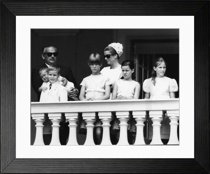 Framed Print : The Royal Family watching the U.S. Air Force band perform from the Palace balcony Framed Print : The Royal Family watching the U.S. Air Force band perform from the Palace balcony