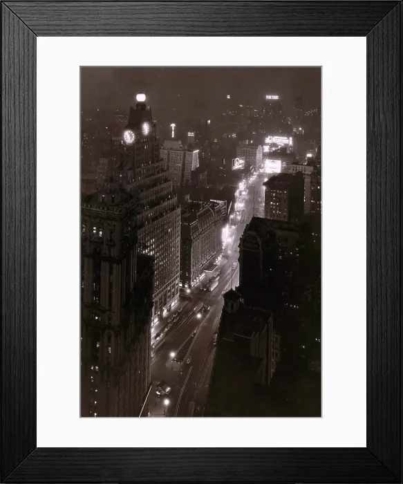 Framed Print : Times Square from above, February 16, 1932