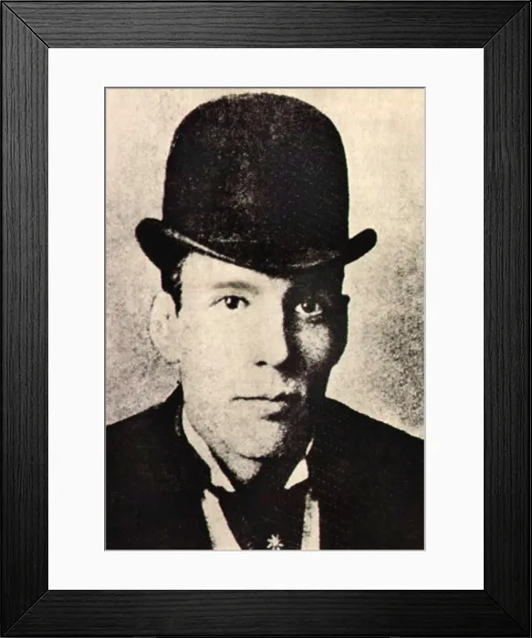 Framed Print : Marion Hedgepeth, the Handsome Bandit, ca. 1890s Framed Print : Marion Hedgepeth, the Handsome Bandit, ca. 1890s