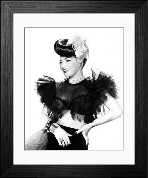 Framed Print : THE GANG'S ALL HERE, Carmen Miranda, 1943. TM and copyright 20th Century Fox Film Corp. All rights reserved / courtesy Everett Collection
