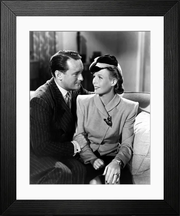 Framed Print : THE GAY FALCON, from left, George Sanders, Wendy Barrie, 1941