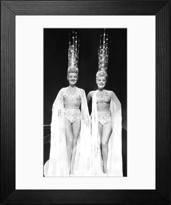 Framed Print : THE DOLLY SISTERS, Betty Grable, June Haver, 1945, TM and Copyright (c) 20th Century-Fox Film Corp. All Rights Reserved Framed Print : THE DOLLY SISTERS, Betty Grable, June Haver, 1945, TM and Copyright (c) 20th Century-Fox Film Corp. All Rights Reserved