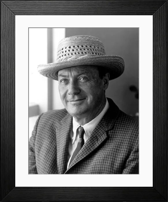 Framed Print : Author Ross Macdonald, June 11, 1973. Photo by Hal Boucher