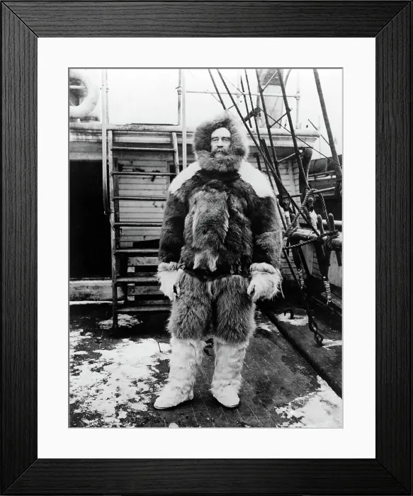 Framed Print : ROBERT E. PEARY-Commanter of the expedition to the North Pole, (1902-1905).. Courtesy: CSU Archives  /  Everett Collection