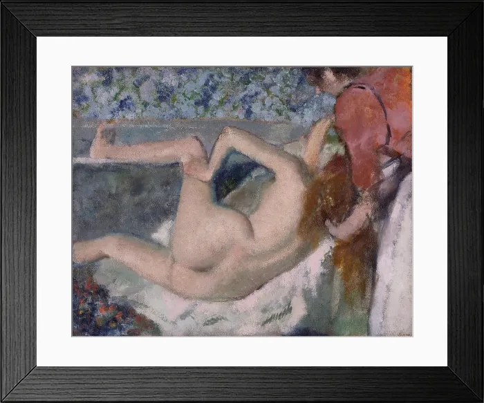 Framed Print : After the Bath, by Edgar Degas, 1895, French impressionist painting, oil on canvas Framed Print : After the Bath, by Edgar Degas, 1895, French impressionist painting, oil on canvas
