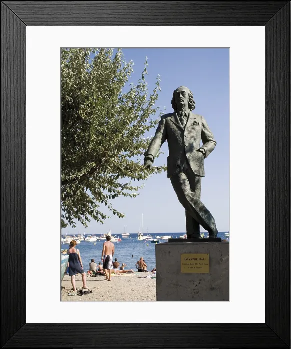 Framed Print : SPAIN. CATALONIA. GERONA. Cadaqus. Monument to Dal next to the beach. Sculpture on bronze. AISA / Everett Collection**US SALES ONLY**