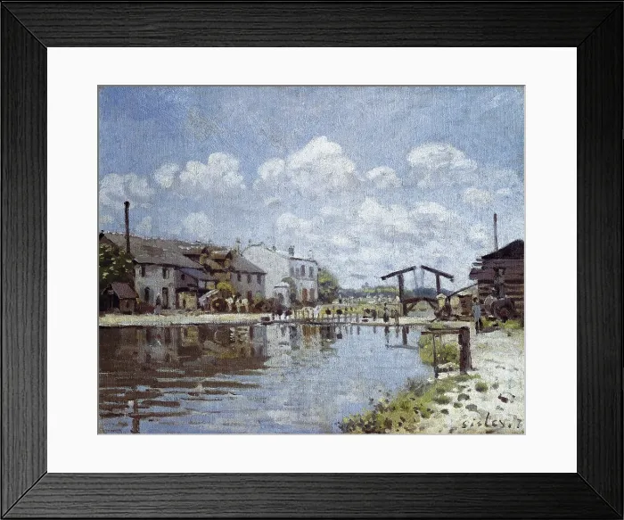 Framed Print : SISLEY, Alfred (1839-1899). The Canal Saint-Martin, Paris (Le canal Saint-Martin). 1872. Paris. Impressionism. Oil on canvas. FRANCE. Paris. Musee d'Orsay (Orsay Museum) Framed Print : SISLEY, Alfred (1839-1899). The Canal Saint-Martin, Paris (Le canal Saint-Martin). 1872. Paris. Impressionism. Oil on canvas. FRANCE. Paris. Musee d'Orsay (Orsay Museum)
