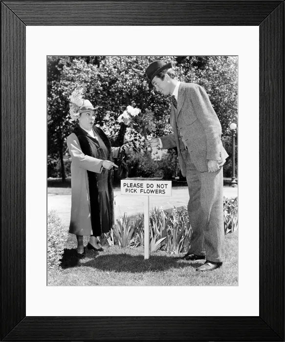 Framed Print : HARVEY, from left: Josephine Hull, James Stewart, 1950