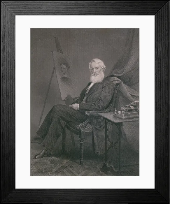 Framed Print : Samuel F. B. Morse (1791-1872), painter and inventor of the magnetic telegraph, in old age. Ca. 1860