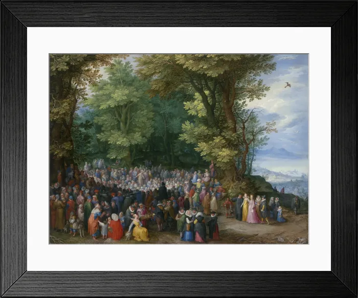 Framed Print : The Sermon on the Mount, by Jan Brueghel the Elder, 1898, Flemish painting, oil on copper Framed Print : The Sermon on the Mount, by Jan Brueghel the Elder, 1898, Flemish painting, oil on copper