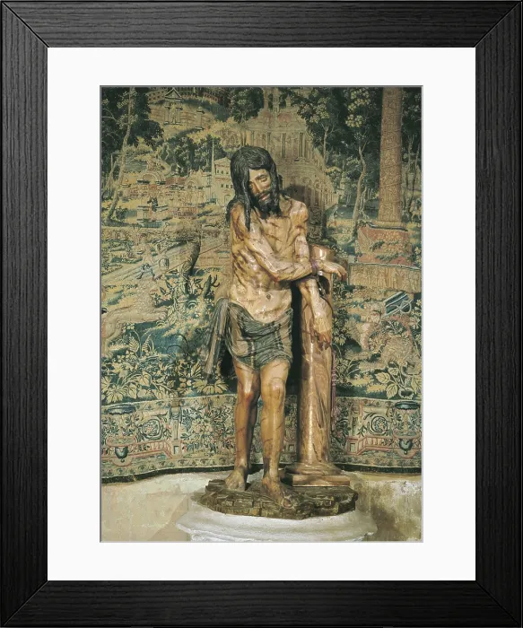 Framed Print : SILO, Diego de (1495-1563). Christ at the Column. 1523. SPAIN. Burgos. Cathedral of St. Mary. Renaissance art. Sculpture on wood. AISA / Everett Collection**US SALES ONLY**