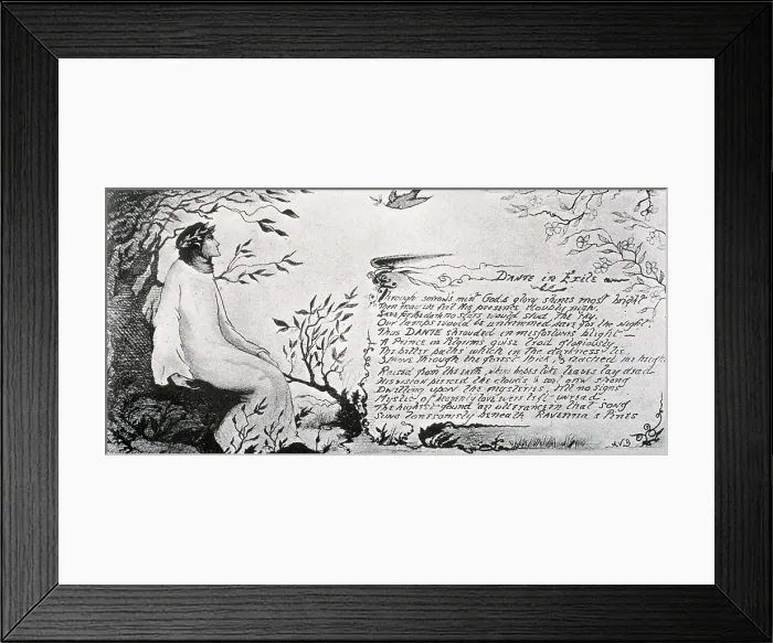 Framed Print : BEARDSLEY, Aubrey Vincent (1872-1898). Dante in Exile. 1901. Modernism. Engraving. AISA / Everett Collection**US SALES ONLY** Framed Print : BEARDSLEY, Aubrey Vincent (1872-1898). Dante in Exile. 1901. Modernism. Engraving. AISA / Everett Collection**US SALES ONLY**