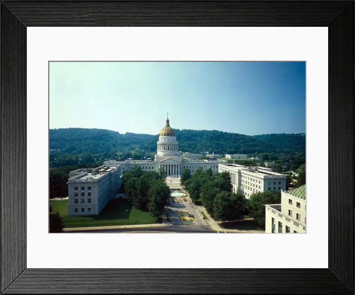 Framed Print : West Virginia Capitol, 1800 Washington Street, Charleston, WV, photo 1981