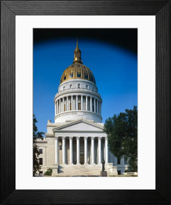 Framed Print : West Virginia Capitol, 1800 Washington Street, Charleston, WV, photo 1981 Framed Print : West Virginia Capitol, 1800 Washington Street, Charleston, WV, photo 1981