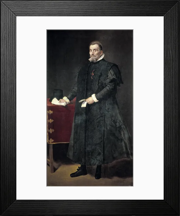 Framed Print : VELAZQUEZ, Diego Rodriguez de Silva (1599-1660). Portrait of Don Diego de Corral y Arellano. 1631. Baroque art. Oil on canvas. SPAIN. Madrid. Prado Museum