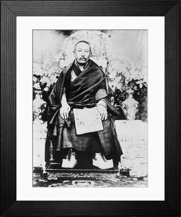 Framed Print : Panchen Lama (Chos-kyi Nyi-ma) (1883-1937) in ca. 1930. Among Tibetan Buddhists, he is second only to the Dalai Lama in spiritual authority