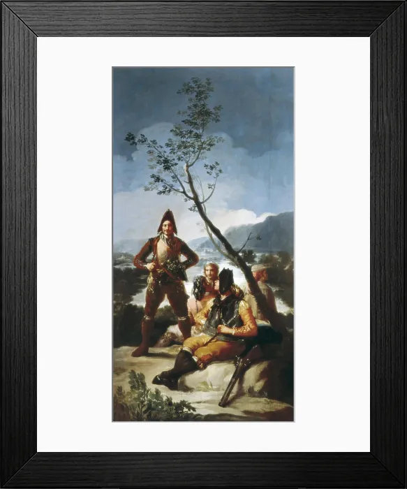 Framed Print : GOYA Y LUCIENTES, Francisco de (1746-1828). The Tobacco Guards. 1780. Painted for the Princes Bedroom at El Pardo. Oil on canvas. SPAIN. Madrid. Prado Museum Framed Print : GOYA Y LUCIENTES, Francisco de (1746-1828). The Tobacco Guards. 1780. Painted for the Princes Bedroom at El Pardo. Oil on canvas. SPAIN. Madrid. Prado Museum
