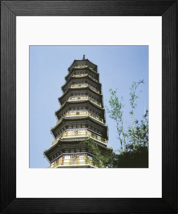 Framed Print : CHINA. MACAU. Guangzhou. Huata Pagoda. Chinese art. - Ricatto / Iberfoto / Everett Collection (182351)**US SALES ONLY**
