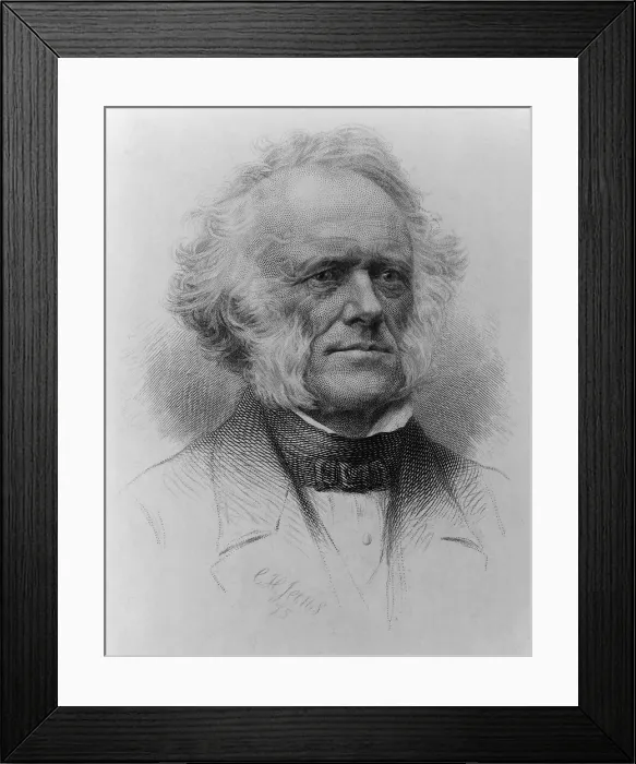 Framed Print : Sir Charles Lyell (1797-1875), Scottish geologist published PRINCIPLES OF GEOLOGY in 1830