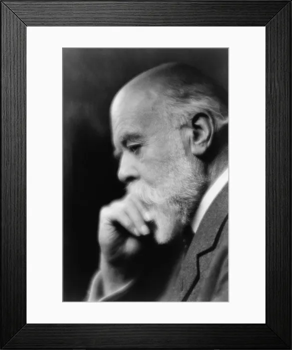Framed Print : Sir Oliver Lodge (1851-1940), British physicist and writer, contributed to the development of the wireless telegraph. 1920
