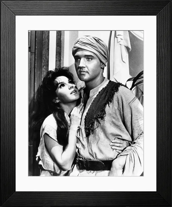 Framed Print : HARUM SCARUM, from left, Mary Ann Mobley, Elvis Presley, 1965