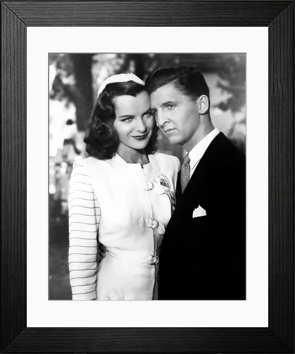 Framed Print : HAIL THE CONQUERING HERO, from left: Ella Raines, Eddie Bracken, 1944 Framed Print : HAIL THE CONQUERING HERO, from left: Ella Raines, Eddie Bracken, 1944